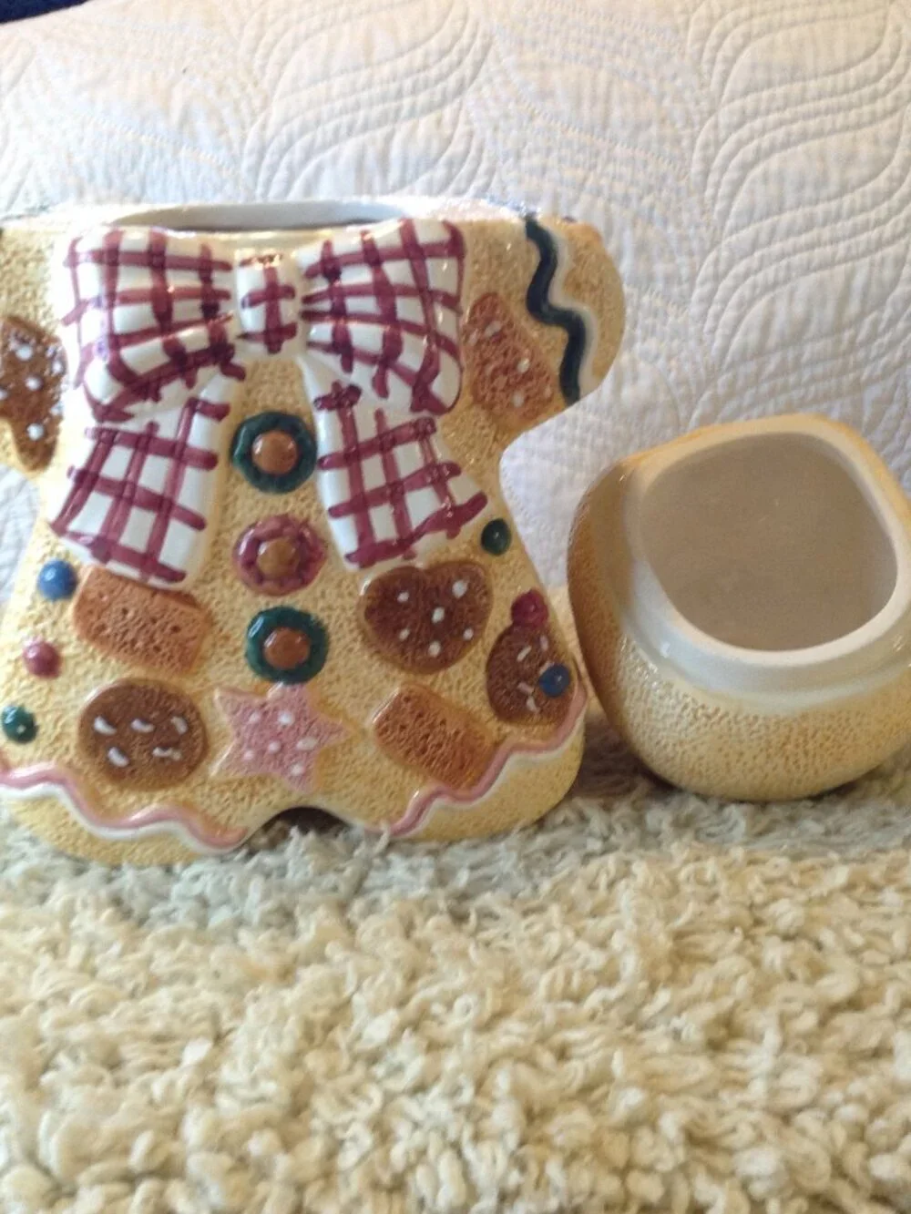 VTG '90's Jay Import Gingerbread Man Traditional Christmas Cabincore Grannycore